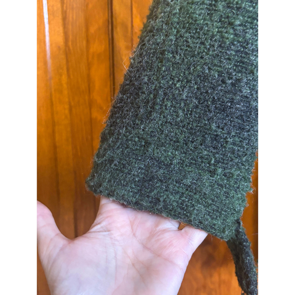 Artisan de Luxe Coat Toggle Closure Faux Fur Hood Multi Pocket Green/Brown M M - Picture 13 of 16